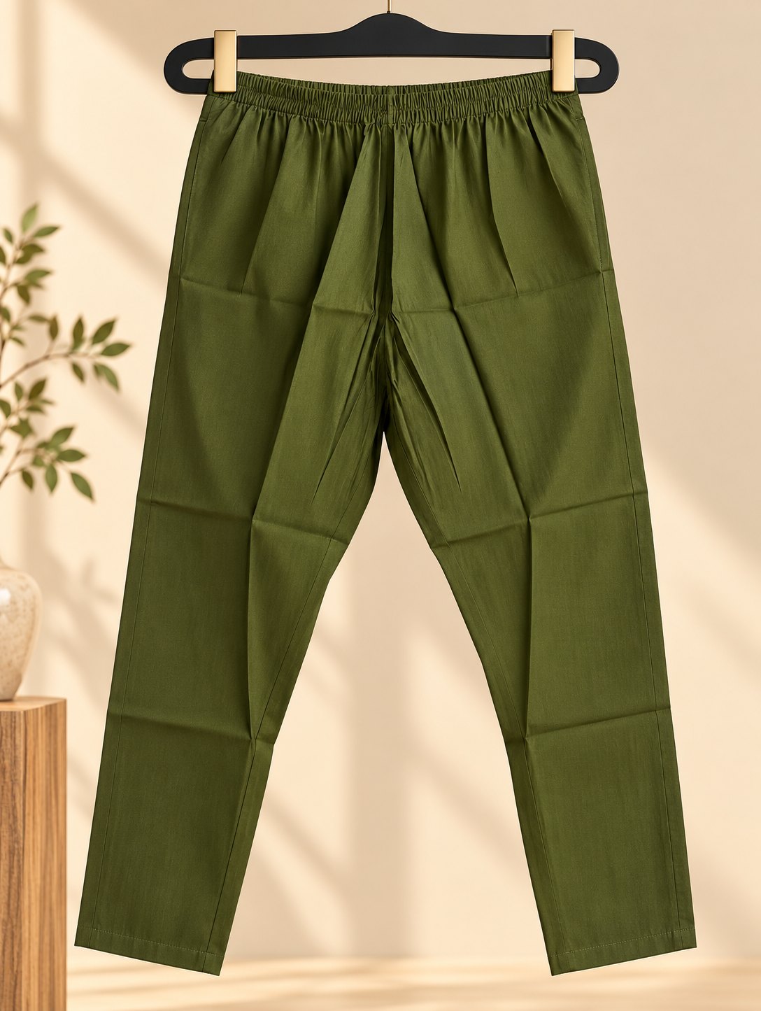 Hara Olive Green Embroidered Suit Set by Theaoura