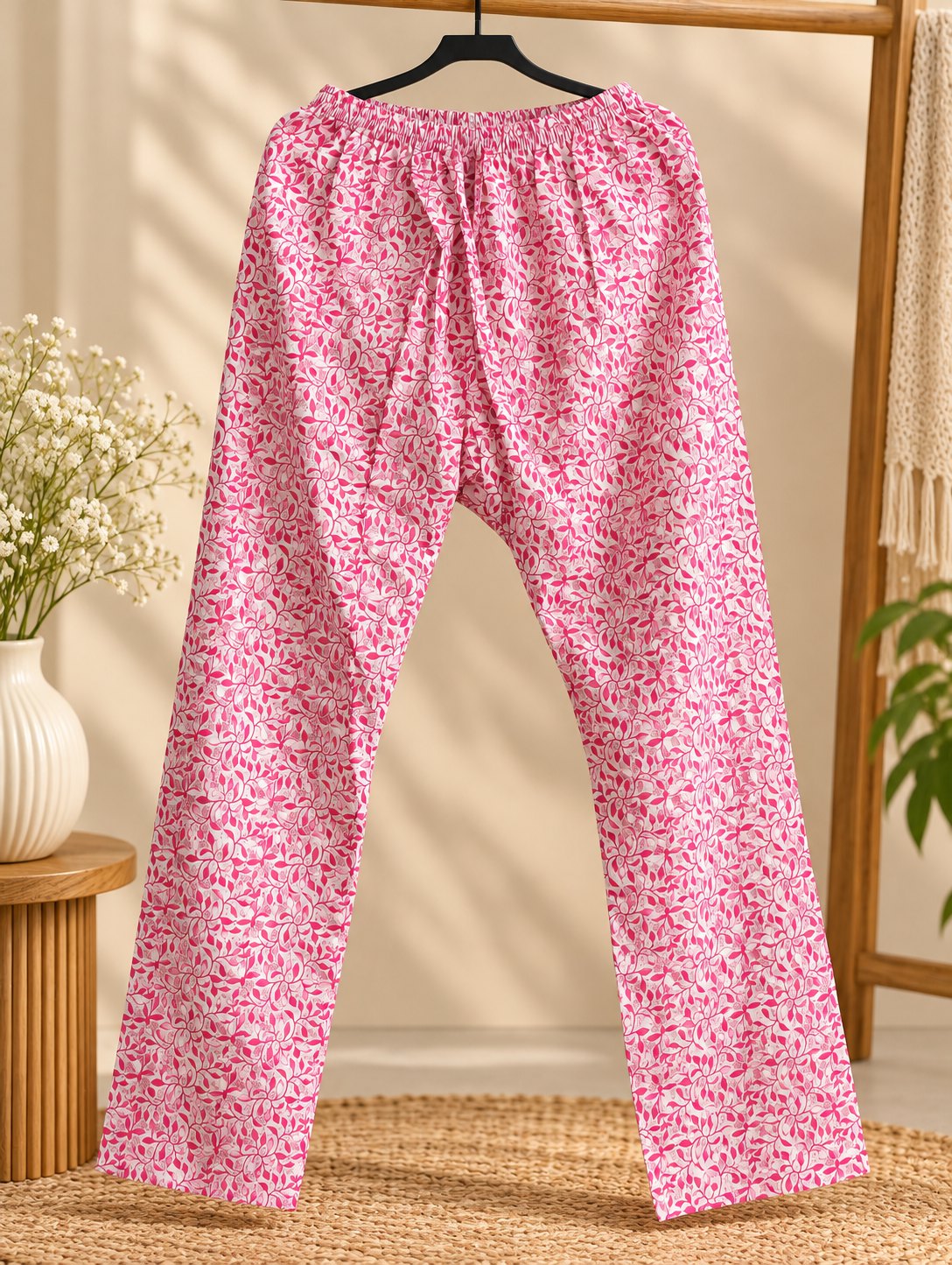 Champa Bubblegum Pink Printed Kurta Set by Theaoura