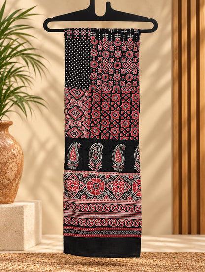 Kutch Red Printed Suit Set by Theaoura