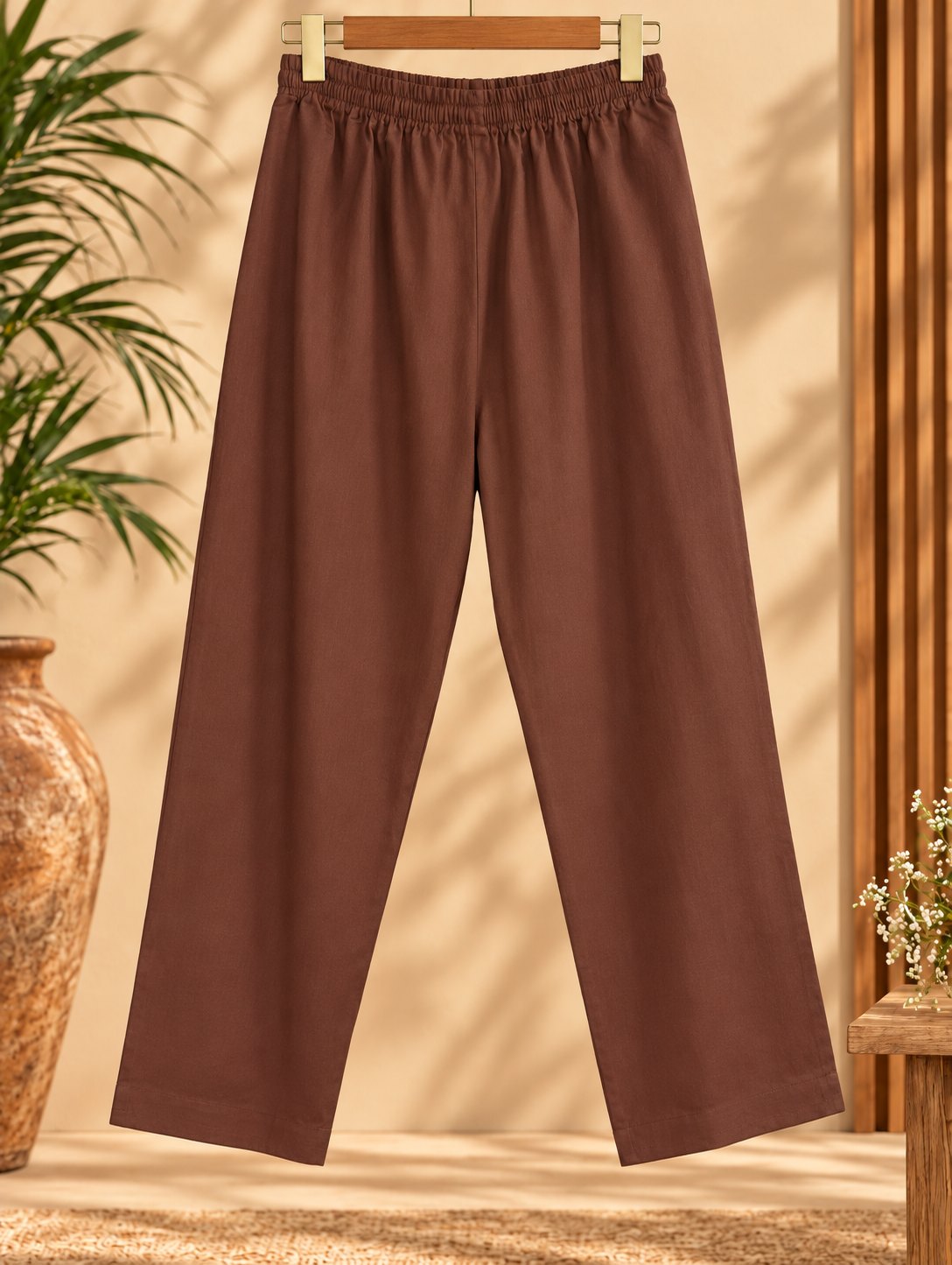 Bindiya Coffee Brown Embroidered Suit Set by Theaoura